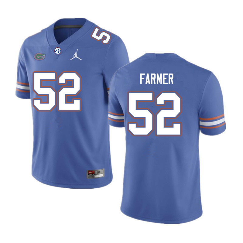 Men #52 Jalen Farmer Florida Gators College Football Jerseys Sale-Royal